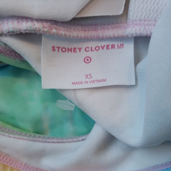 NWOT Stoney Clover Lane Tie Dye High Cut Cheeky One Piece SwimSuit - Picture 5 of 7